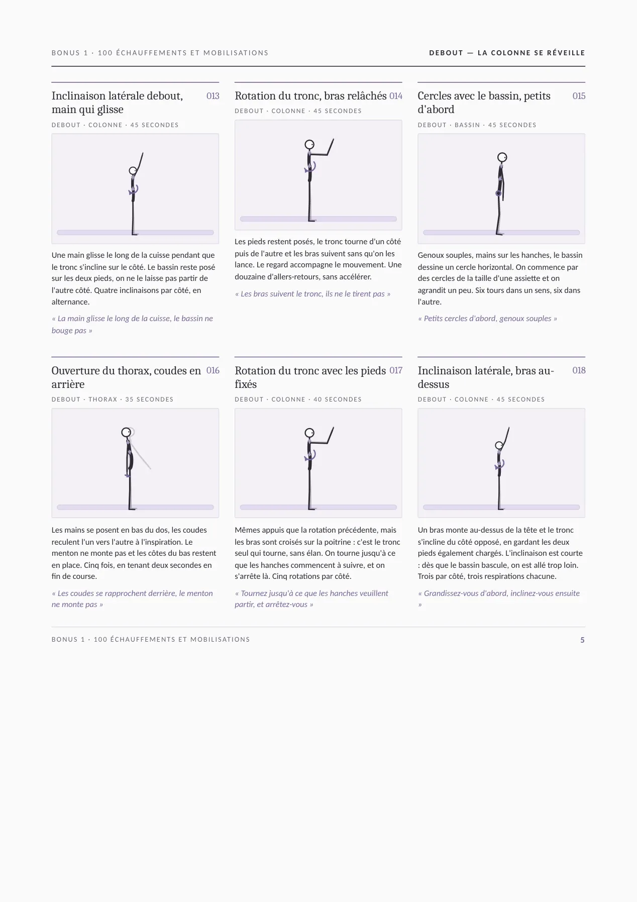 Page réelle du MasterPack Pilates Pro 5